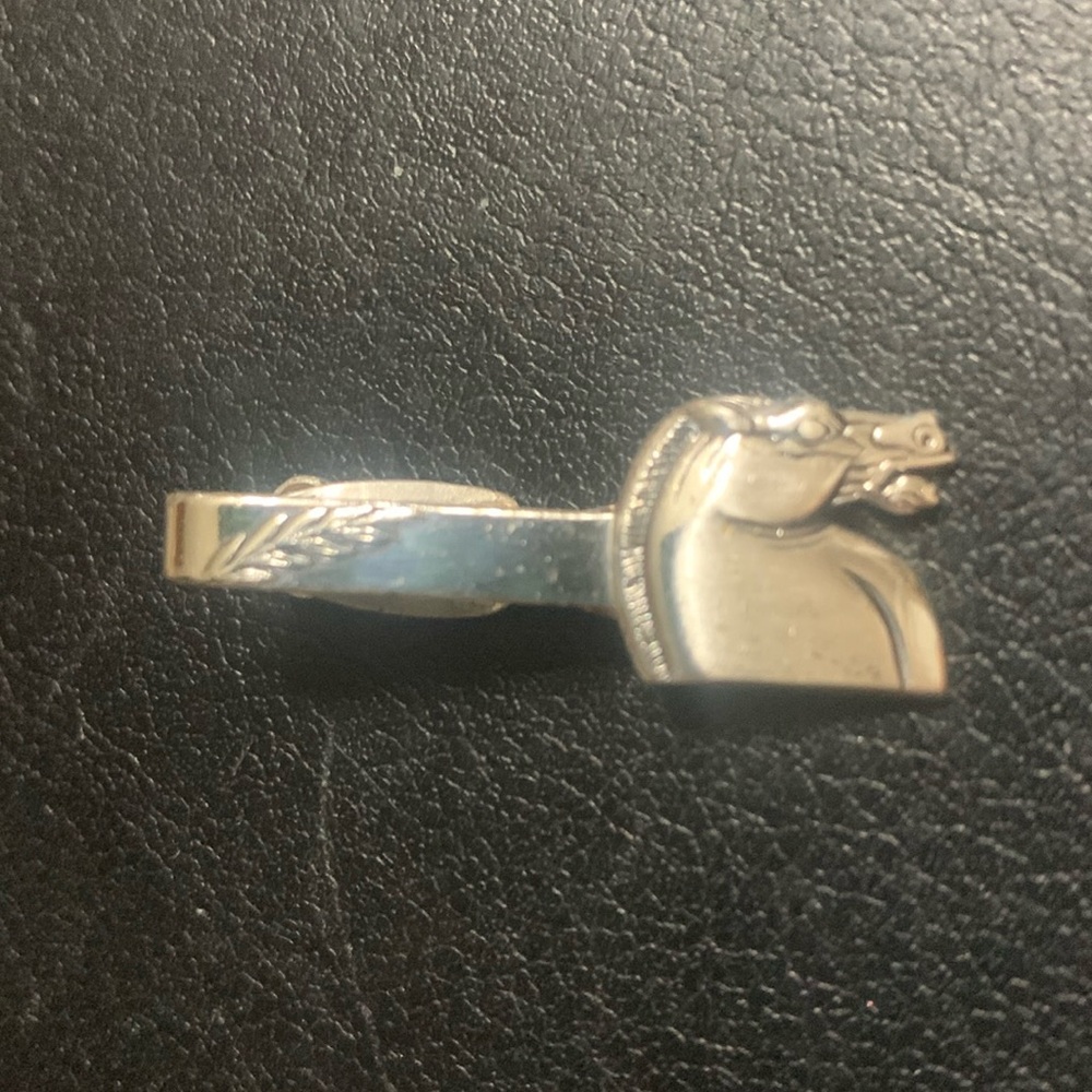 Vintage Silver Horsehead Tie Clip by Hickok
